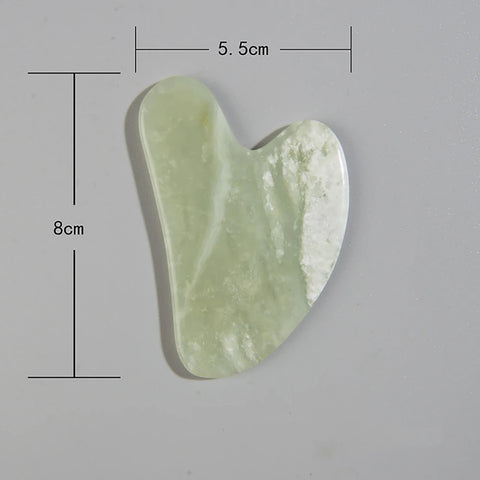 DivaBlush™ Natural Face Jade Roller Gua Sha Scraper Massager for Neck Body Guasha Eye Massage Face Slimming Therapy Beauty Skincare Tool