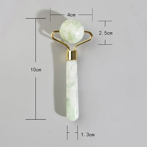 DivaBlush™ Natural Face Jade Roller Gua Sha Scraper Massager for Neck Body Guasha Eye Massage Face Slimming Therapy Beauty Skincare Tool