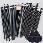 DivaBlush™ 20Pcs Makeup Brush Set – Eyeliner, Blending, Foundation & Cheeks Brushes