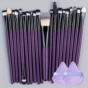 DivaBlush™ 20Pcs Makeup Brush Set – Eyeliner, Blending, Foundation & Cheeks Brushes