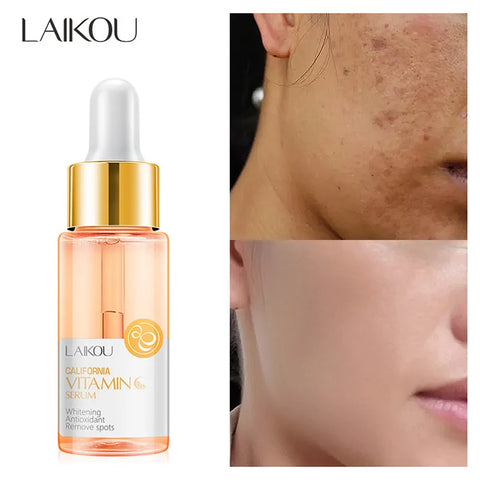 DivaBlush™ LAIKOU Hyaluronic Acid Essence Facial Serum 24k GOLD Vitamin C Face Care Japan Sakura Moisturing Rose Essence Face SkinCare 17ml