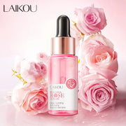 DivaBlush™ LAIKOU Hyaluronic Acid Essence Facial Serum 24k GOLD Vitamin C Face Care Japan Sakura Moisturing Rose Essence Face SkinCare 17ml