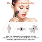 DivaBlush™ Healthy Care 540 Derma Roller needle Instrument for Face 0.2mm\0.25mm\0.3mm - Titanium Needles Skin Care Tool