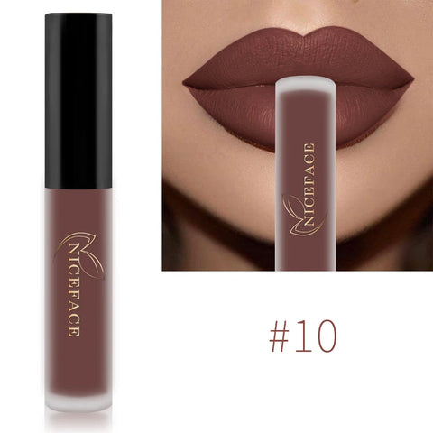 DivaBlush™ NICEFACE Matte Liquid Lipstick – Waterproof & Long-Lasting Lip Tint