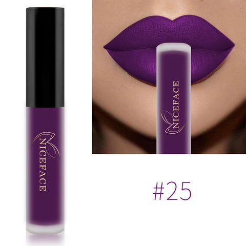 DivaBlush™ NICEFACE Matte Liquid Lipstick – Waterproof & Long-Lasting Lip Tint