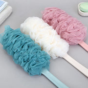 DivaBlush™ New Body Bath Shower Scrubber Brushes Long Handle Hanging Soft Mesh Back Sponges Bathroom Shower Brush Body Cleaning Accessories