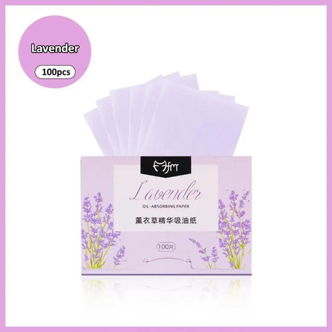 DivaBlush™ 100sheets Face Oil Absorbing Paper Face Wipes Anti-Grease Paper Facial Absorbent Paper Woman Facial Care Paper Facial Cleaning