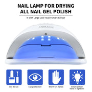 DivaBlush™ 120W Professional Nail Art UV LED Light 36 LED Professional Gel Polish Drying Light with Timer Auto Sensor Equipment Tool