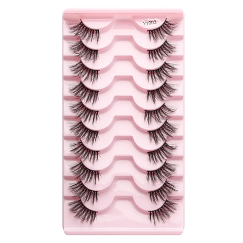 DivaBlush™ YSDO Wispy Half Lashes – Soft Faux Mink False Eyelashes