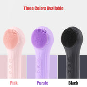 DivaBlush™ Sonic Silicone Facial Brush Cleaner Vibration Roller Massage Pore Deep Cleansing Scrubber Waterproof Face Exfoliating Cleanser