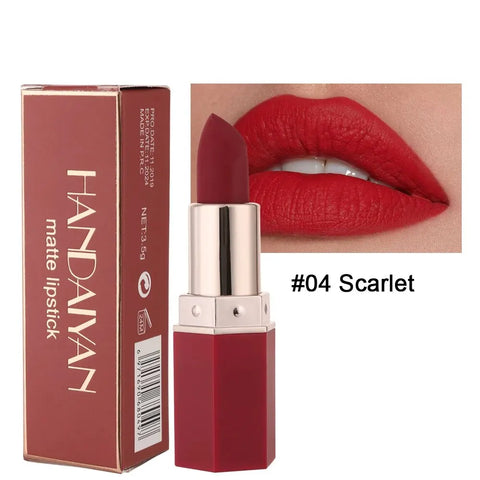 DivaBlush™ HANDAIYAN High-pigmented Matte Lipstick Velvet Waterproof Long-lasting Makeup Lips Cosmetics