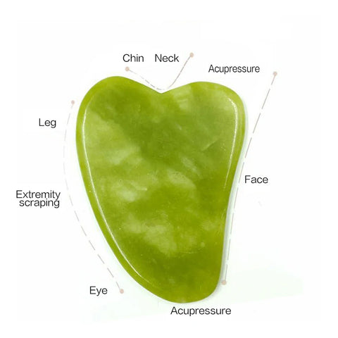 DivaBlush™ Guasha Natural Stone Massage Face Jade Roller Gua Sha Massage Tool Set for SPA Body visage rouleau de massage rouleau visage