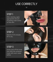 DivaBlush™ Black Dot Face Mask T-zone Black Head Removal Nose Strips Cleaning Women Men Bamboo Charcoal Blackhead Facial Masks Skin Care