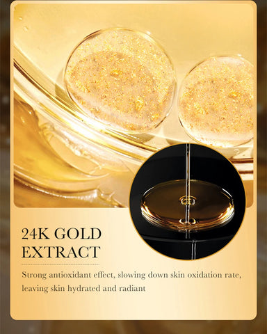 DivaBlush™ 24k Gold Hyaluronic Acid Nicotinamide Face Serum Anti Aging Facial Lifting Collagen Cream Skin Care Whitening Eye Care Cleanser