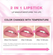 DivaBlush™ QIBEST Jelly Lipstick Color Change With Temperature Lip Gloss Long Lasting Moisturizing Lip Balm Glitter Lipstick Cosmetics