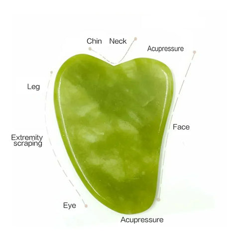 DivaBlush™ Natural Jade Roller Face Gua Sha Natural Stone Body Neck Massager Acupoint Eye Care Spa Massage Tools Massage Visage Lifting