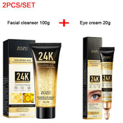 DivaBlush™ 24k Gold Hyaluronic Acid Nicotinamide Face Serum Anti Aging Facial Lifting Collagen Cream Skin Care Whitening Eye Care Cleanser