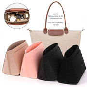 DivaBlush™ Make Up Organizer Felt Insert Bag for Women Handbag Travel Inner Purse Portable Cosmetic Bags Fit Various Brand Bags