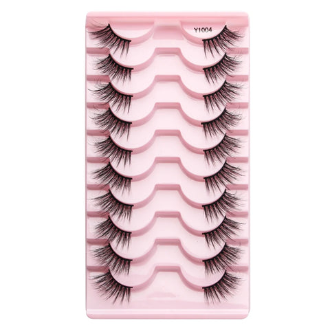 DivaBlush™ YSDO Wispy Half Lashes – Soft Faux Mink False Eyelashes