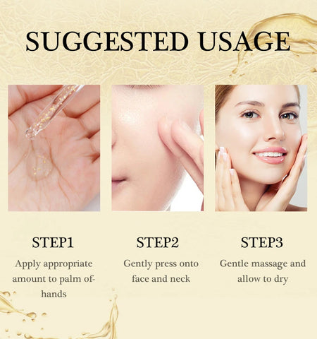 DivaBlush™ Niacinamide Serum Hyaluronic Acid for Face 24K Gold Essence Whitening Anti-aging Collagen Facial Serum Skin Care Products