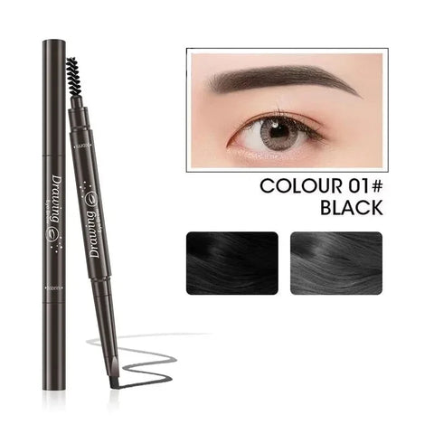 DivaBlush™ 2 in 1 Eyebrow pencil professional Cosmetics makeup for women 5 Colors Waterproof Eyebrow Tattoo brush Long Lasting eyebrow pen