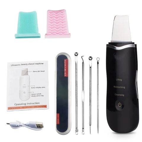 DivaBlush™ Electric Ultrasonic Skin Scrubber – Blackhead Remover & Facial Lifting Tool