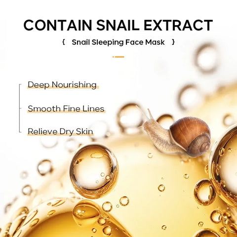 DivaBlush™ LAIKOU Sakura Seaweed Centella Snail Collagen Sleeping Mask Individual Packaging Nourishing Skin care Skin Barrier Face Mask