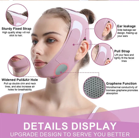 DivaBlush™ Graphene Face Slimming Bandage – V-Line Shaper & Chin Cheek Lifting Strap