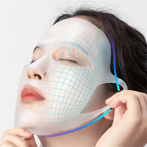 DivaBlush™ 3D Silicone Face Mask Women Skin Care Moisturizing Lifting Firming Anti Wrinkle Reusable Gel Sheet Mask Facial Skin Care Tool