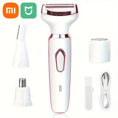 DivaBlush™ Xiaomi 4 In 1 Electric Lady Shaver Body Hair Removal Epilator Painless Cordless Trimmer Razor Gifts For Women 2024