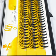 DivaBlush™ 60 Cluster 20D Black Mink Eyelash Extensions – Soft Faux Individual False Lashes