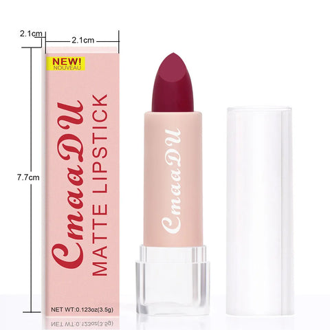 DivaBlush™ CmaaDu 15-Color Matte Liquid Lipstick – 24HR Weightless, Waterproof & Velvet Finish