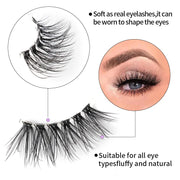 DivaBlush™ YSDO Wispy Half Lashes – Soft Faux Mink False Eyelashes