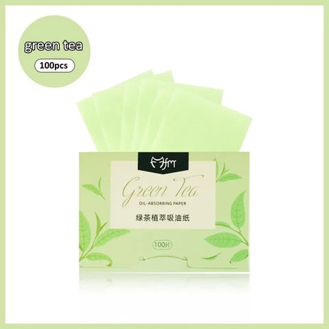 DivaBlush™ 100sheets Face Oil Absorbing Paper Face Wipes Anti-Grease Paper Facial Absorbent Paper Woman Facial Care Paper Facial Cleaning