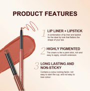 DivaBlush™ Matte Nude Lip Liner – Long-Lasting & Waterproof