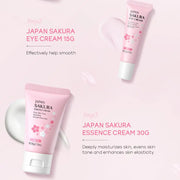 DivaBlush™ Face Skin Care Set Cleanser Sakura Essence Cream Moisturizing Whitening & Anti-Aging Toner Eye Cream Face Serum Eye Skin Care