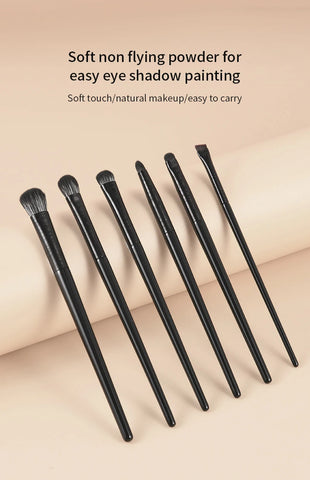 DivaBlush™ Natural Eye Makeup Brushes Set – Eyeshadow, Eyebrow, Eyeliner & Contour Brushes