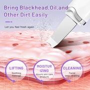 DivaBlush™ Electric Ultrasonic Skin Scrubber – Blackhead Remover & Facial Lifting Tool