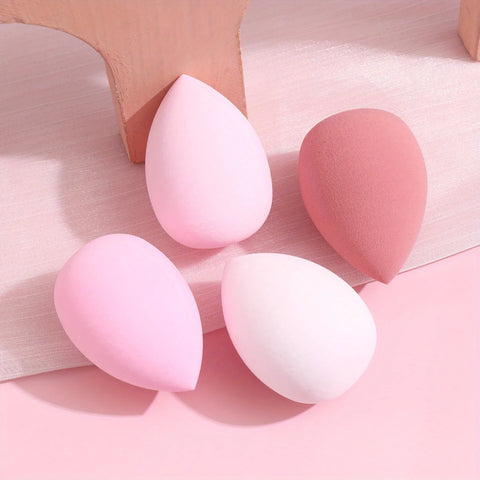 DivaBlush™ 4 cosmetic sponge sets, cosmetic egg, dry and wet, cosmetic sponge for liquid foundation, honey powder and foundation make-up