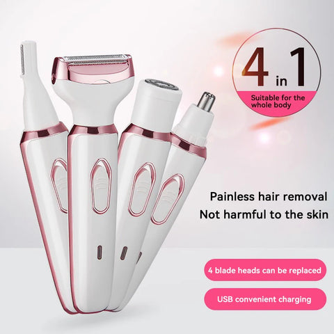 DivaBlush™ Xiaomi 4 In 1 Electric Lady Shaver Body Hair Removal Epilator Painless Cordless Trimmer Razor Gifts For Women 2024