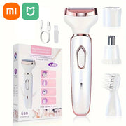 DivaBlush™ Xiaomi 4 In 1 Electric Lady Shaver Body Hair Removal Epilator Painless Cordless Trimmer Razor Gifts For Women 2024