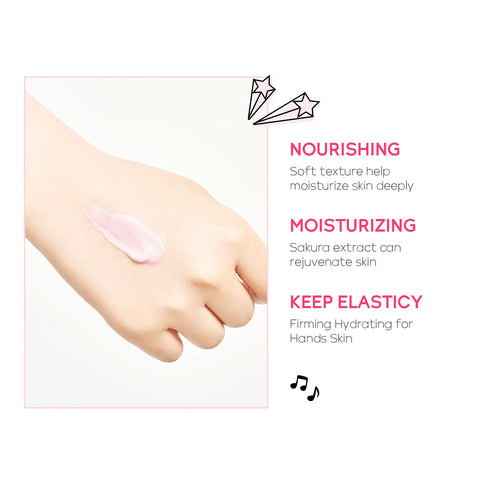 DivaBlush™ LAIKOU Japan Sakura Hand Cream Moisturizing Anti-chapping Repair Soften Skin Tender Hand Cream Winter Nourishing Skin Care 30g