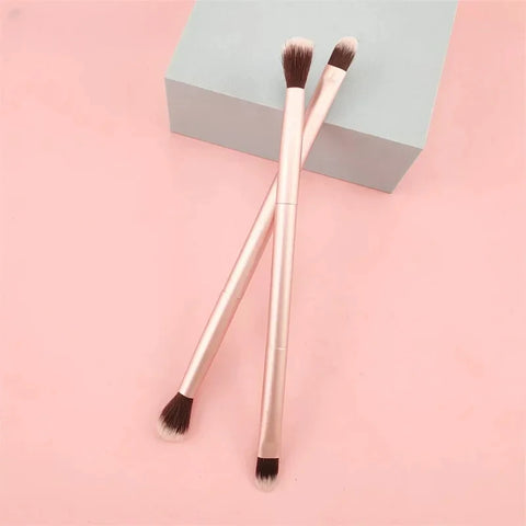 DivaBlush™ Double-Head Professional Makeup Brush Set – Eyeshadow, Nose Shadow & Highlight Brush