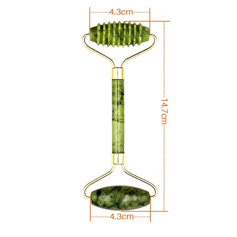 DivaBlush™ Guasha Natural Stone Massage Face Jade Roller Gua Sha Massage Tool Set for SPA Body visage rouleau de massage rouleau visage