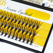 DivaBlush™ 60 Cluster 20D Black Mink Eyelash Extensions – Soft Faux Individual False Lashes