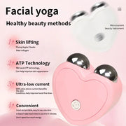 DivaBlush™ Electric Facial Lifting Device Face Roller Massage EMS Microcurrent Sonic Vibration Skin Tighten Anti Winkle Massage Beauty Care