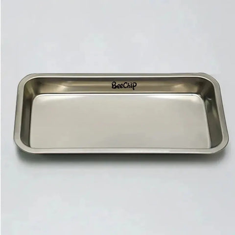 DivaBlush™ 1PC Stainless Steel Cosmetic Storage Tray Tattoo Equipment Tray Dental Tray Fake Nail Tray Tool Nail Display Stand