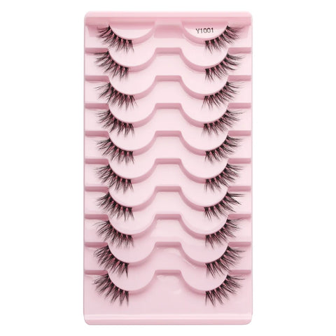 DivaBlush™ YSDO Wispy Half Lashes – Soft Faux Mink False Eyelashes