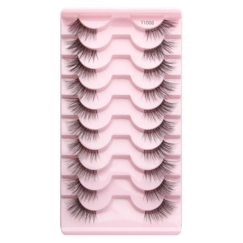 DivaBlush™ YSDO Wispy Half Lashes – Soft Faux Mink False Eyelashes