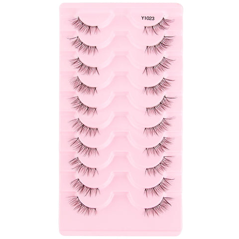 DivaBlush™ YSDO Wispy Half Lashes – Soft Faux Mink False Eyelashes